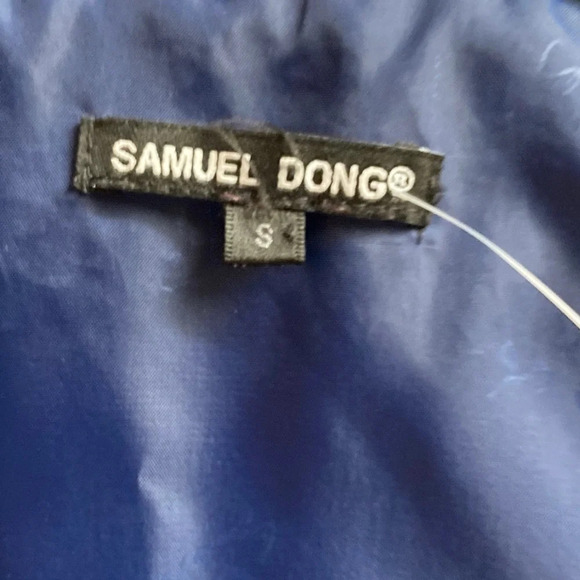 Samuel Dong Designer printed flared sleeve button blazer Sz S - Picture 12 of 16